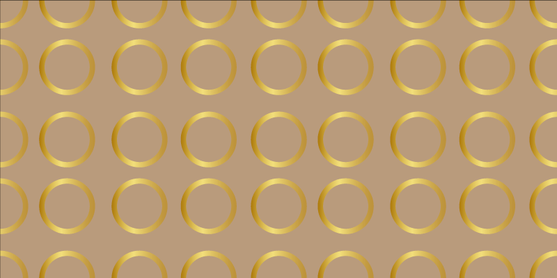 Geometriska cirkulära mönster Vinlymatta randiga - Tenstickers