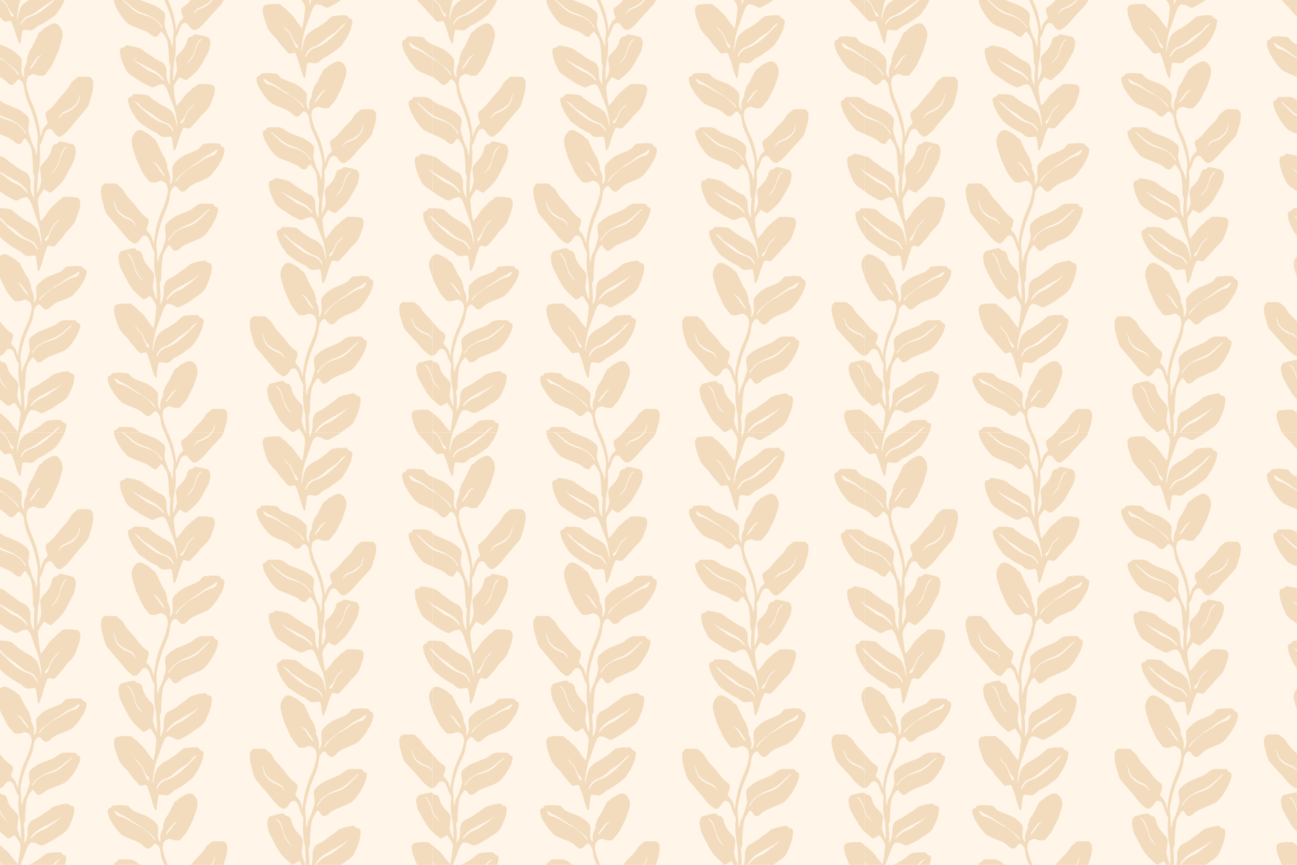 Botaniskt mönster Vinylmatta blommor och växter - Tenstickers