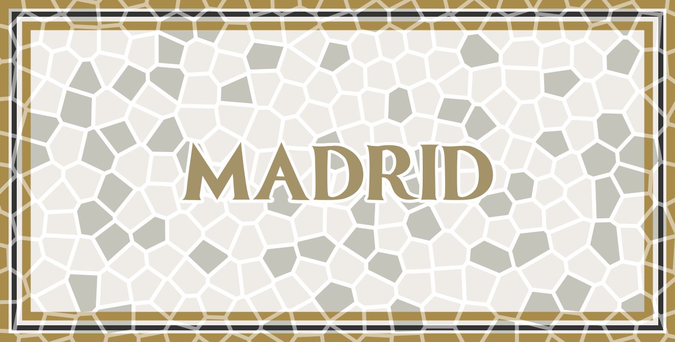 Madrid geometriska mönster Vinylmatta namn - Tenstickers