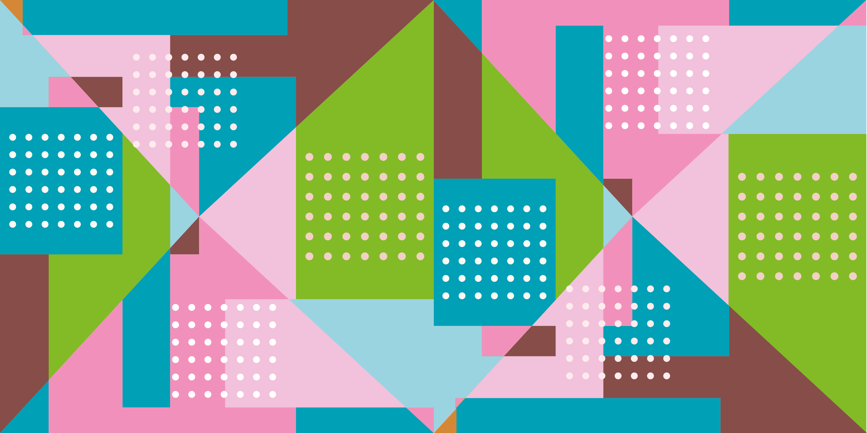 Geometriska former fusion Vinylmatta geometrisk - Tenstickers