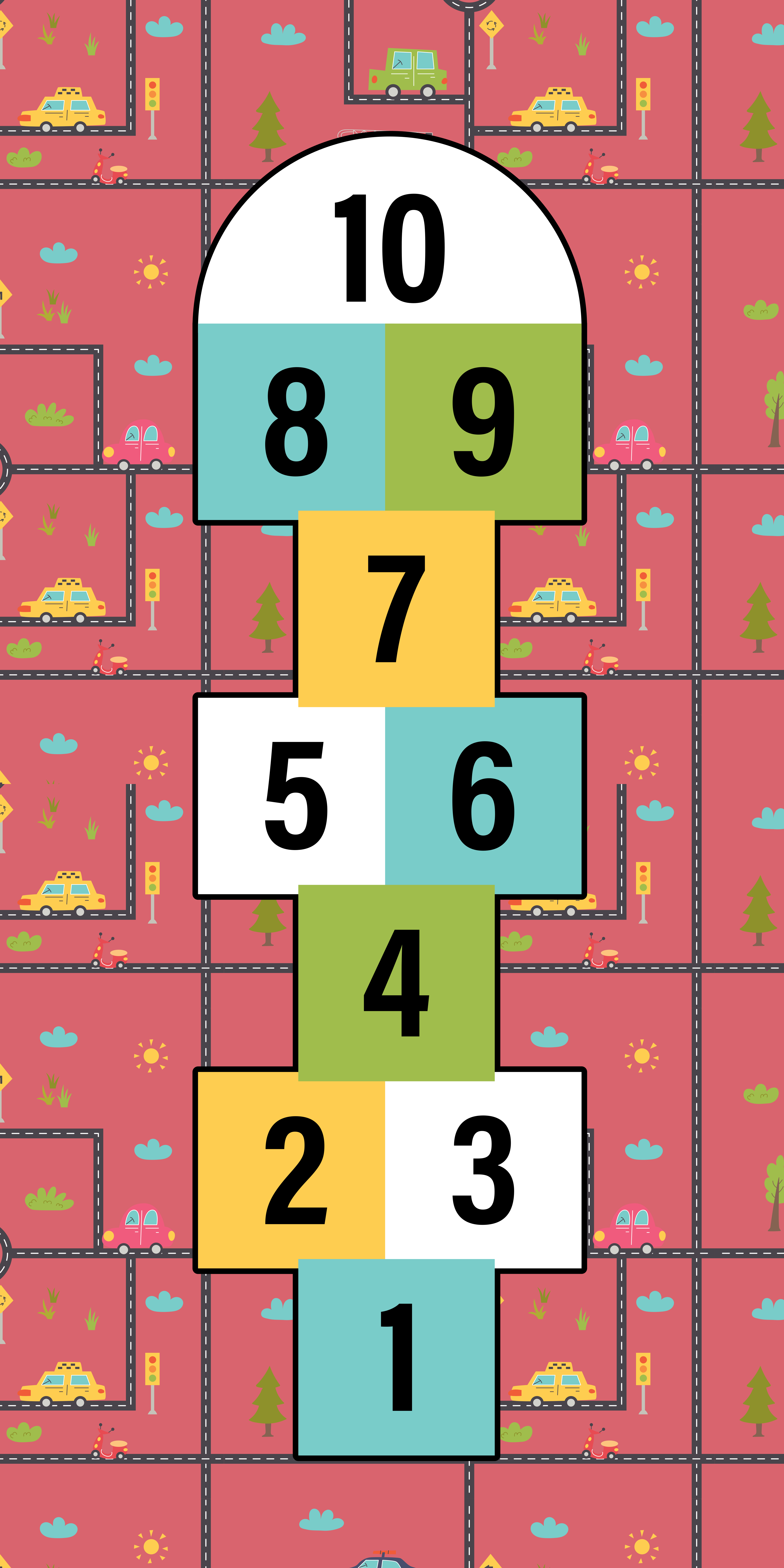 Hoppande spel vinröd spelmatta - Tenstickers