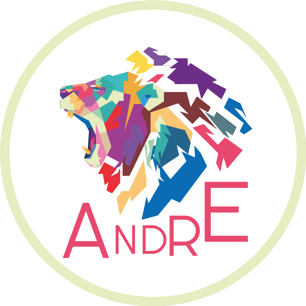 Färgglada lejonanpassning Vinylmatta namn - Tenstickers