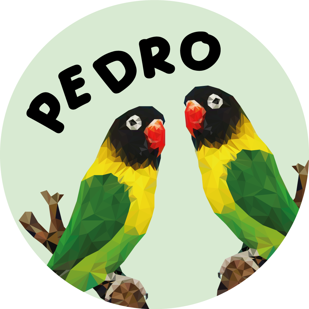 Anpassningsbara lovebirds Vinylmatta namn - Tenstickers