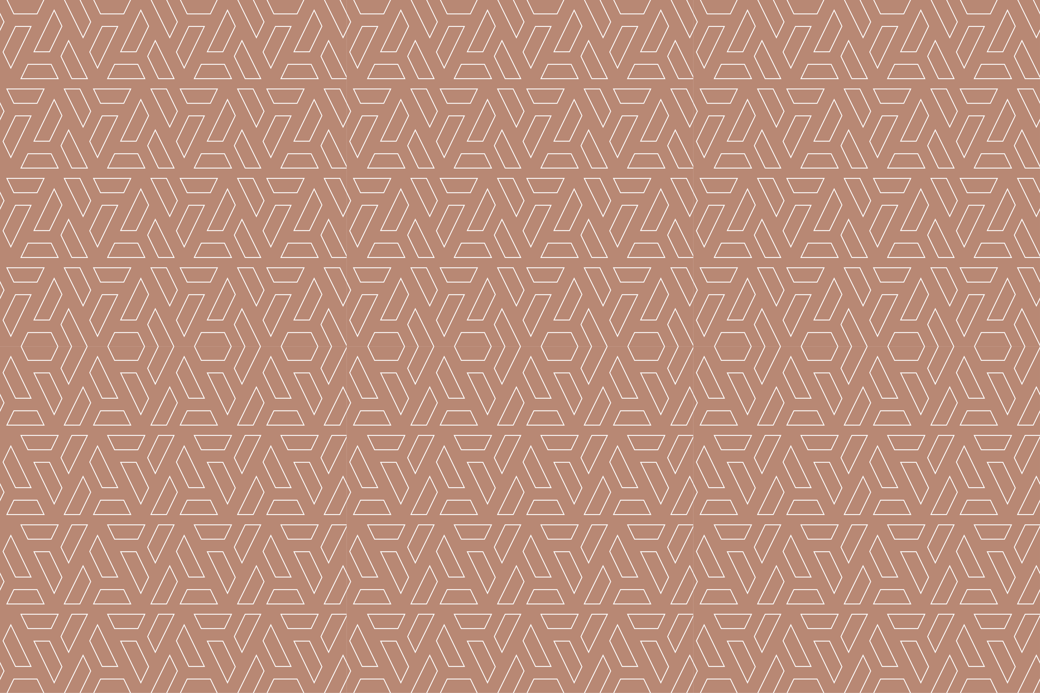 Snyggt brunt element Vinylmatta geometrisk - Tenstickers