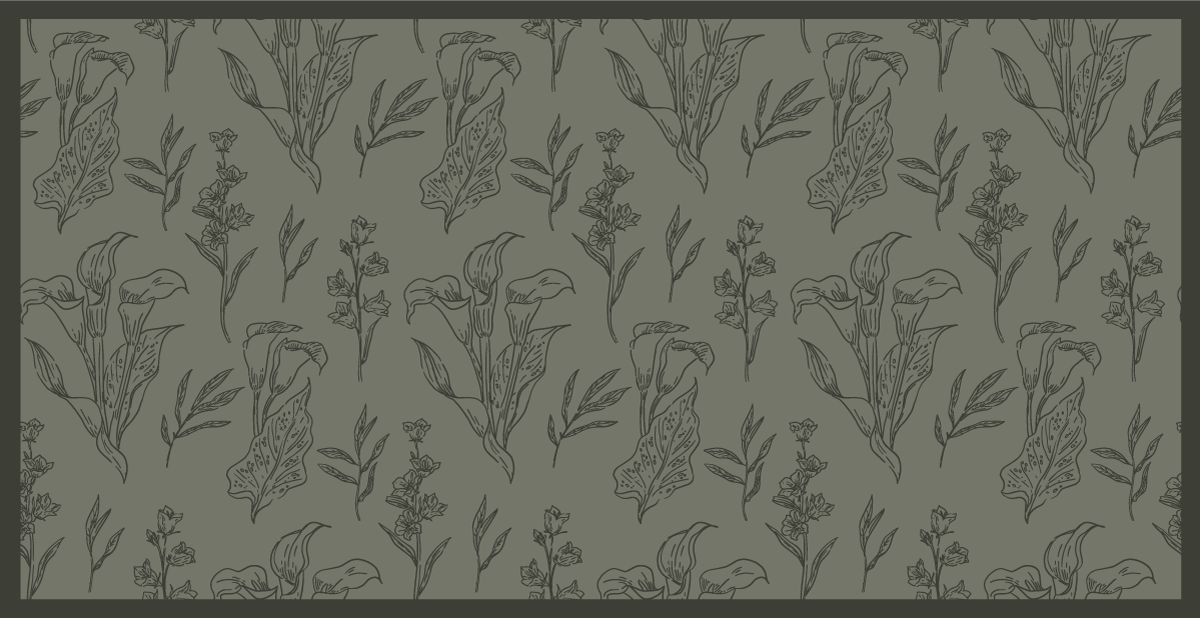 Botaniska illustrationer Vinylmatta blommor och växter - Tenstickers