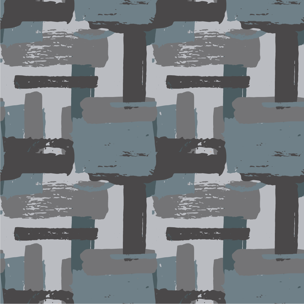 Ljusa färger målade block modern matta - Tenstickers