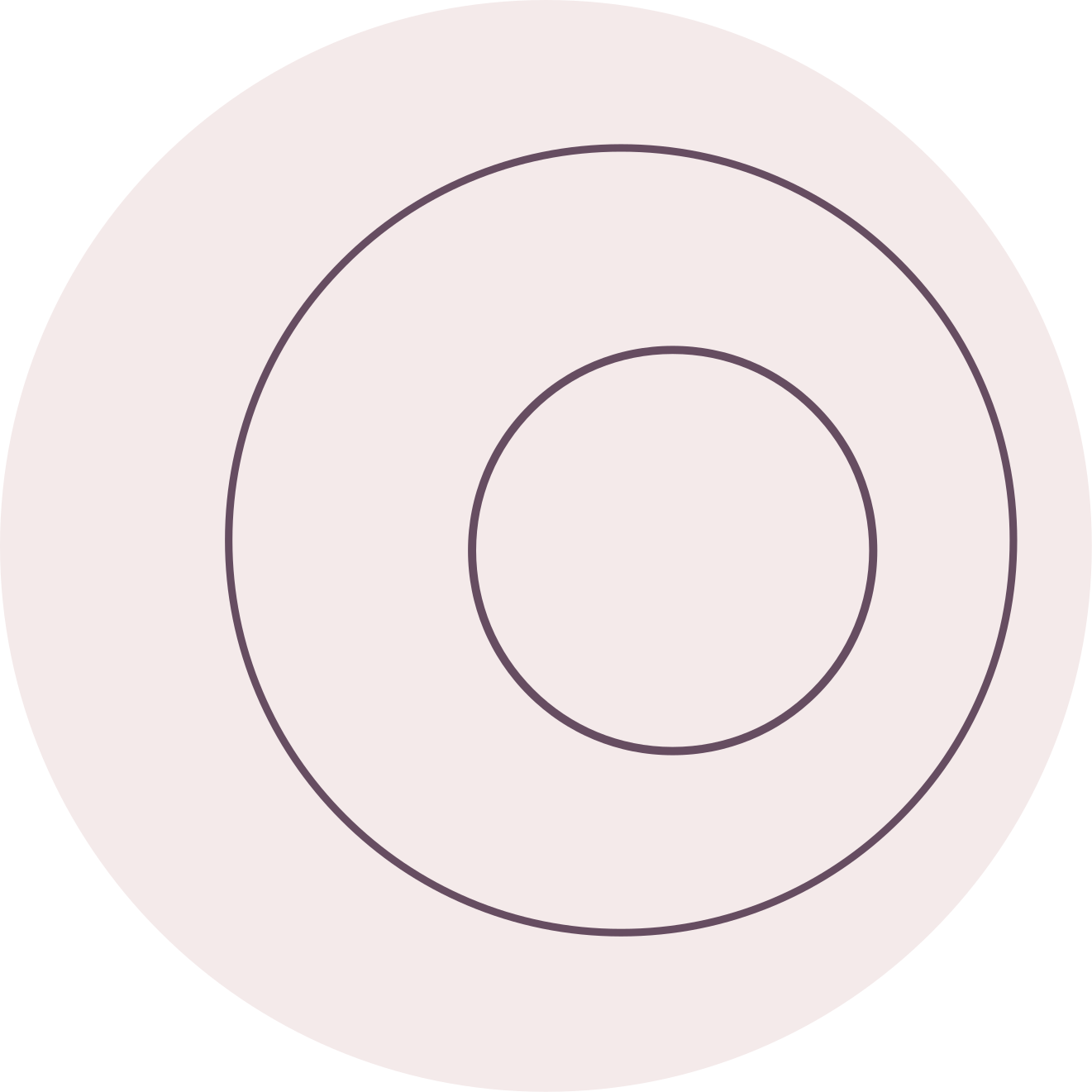 Minimalist circular design vinylmatta - Tenstickers
