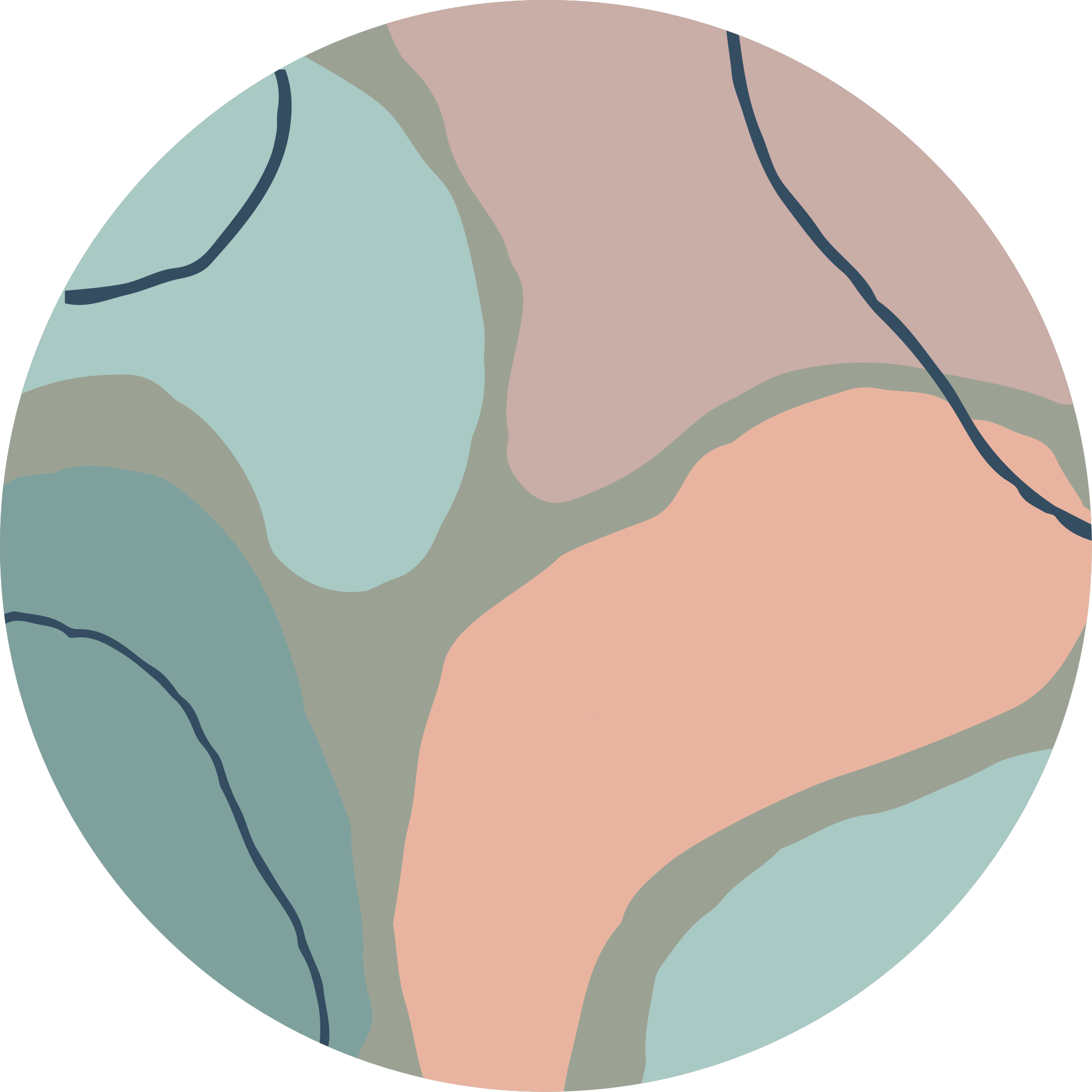 Abstrakta geometriska former vinylmatta minimalistisk - Tenstickers