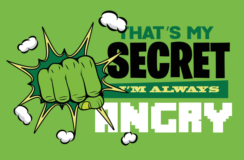 Jag är alltid arg barnmatta - Tenstickers