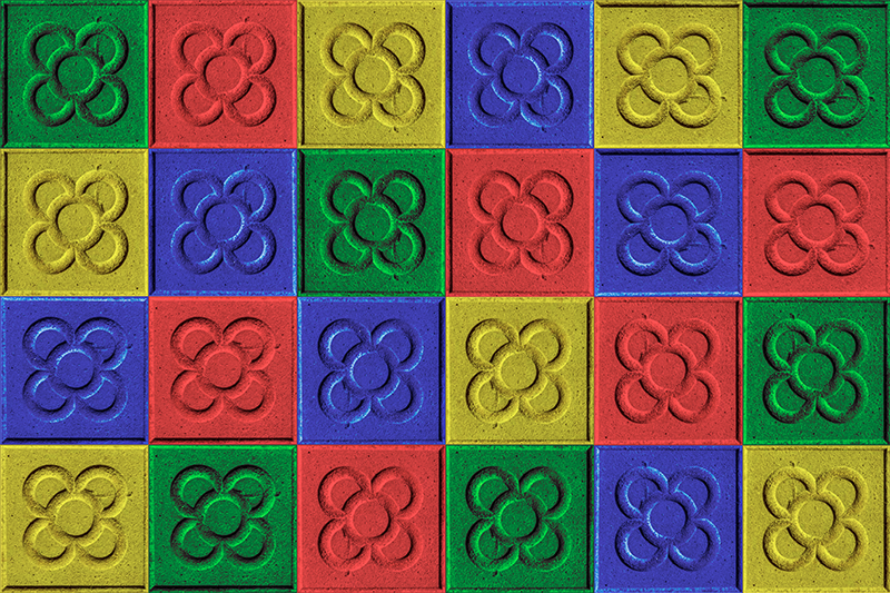 Popkonst pannkakstegel Vinylmatta Vardagsrum - Tenstickers