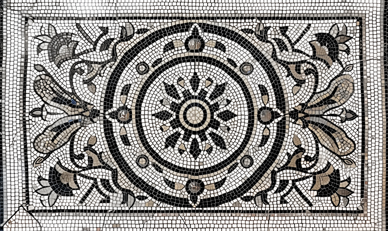 Art nouveau design Vinylmatta Matsal - Tenstickers