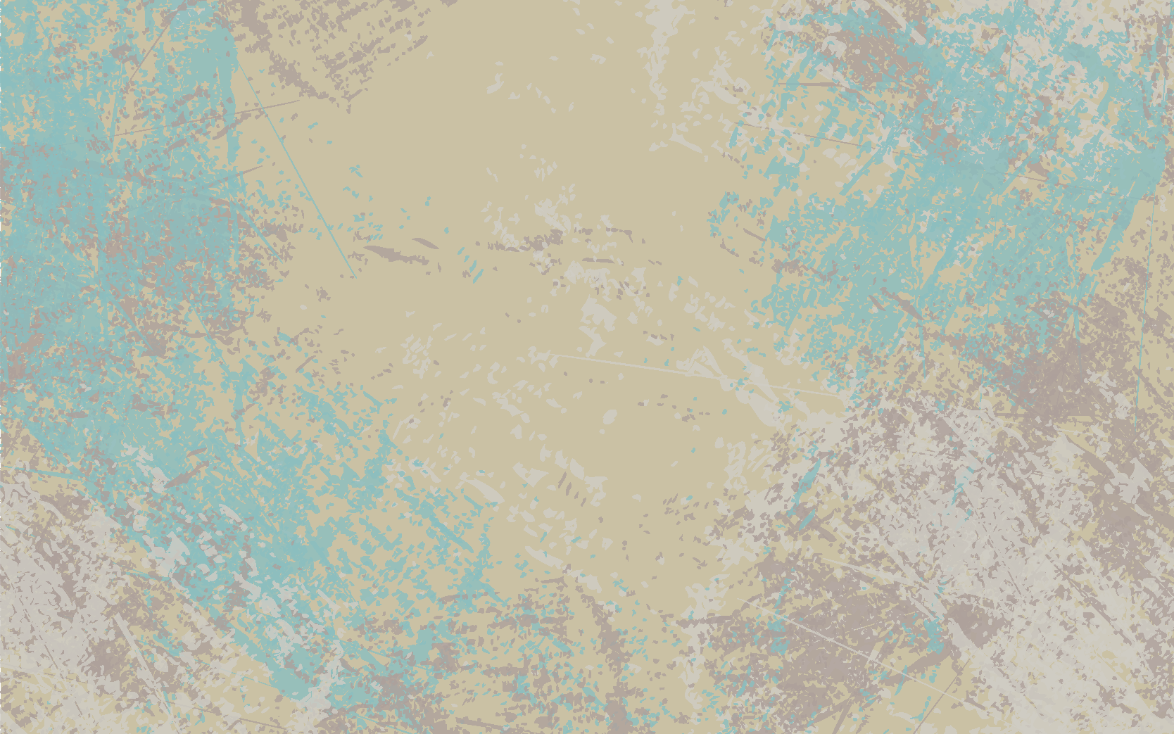 Gul & blå abstrakt design Vinylmatta Matsal - Tenstickers