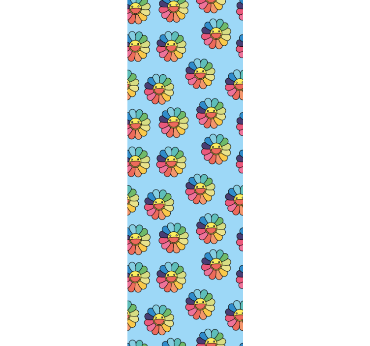 Glada blommönster Bebis tapet - Tenstickers