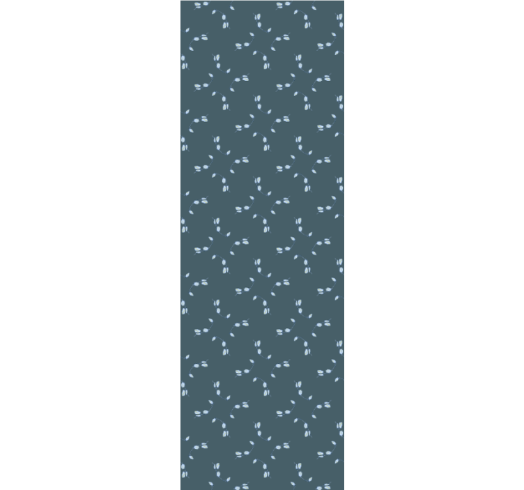 Blommönster design modern tapet - Tenstickers