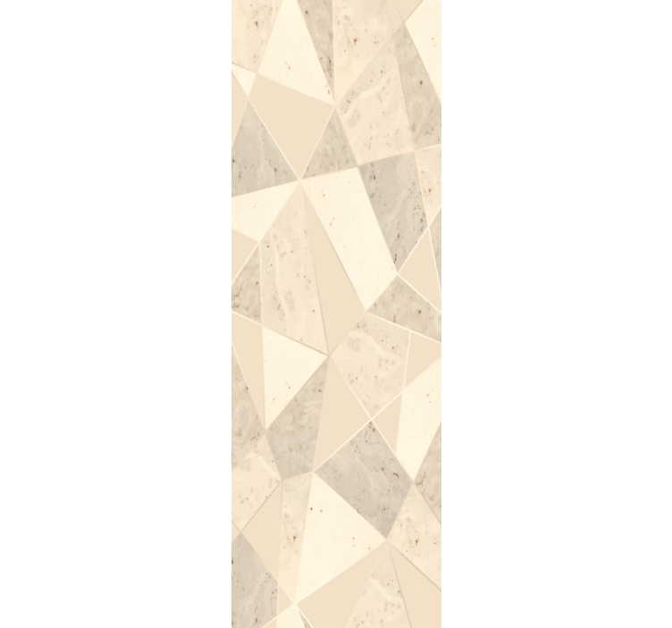 Geometriskt beige motiv Tapet marmor - Tenstickers