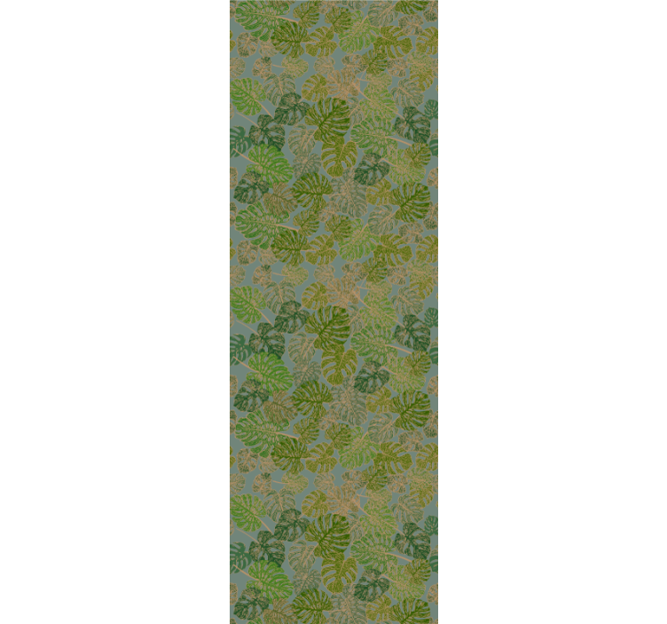 Monstera grönt motiv Tapet blad - Tenstickers
