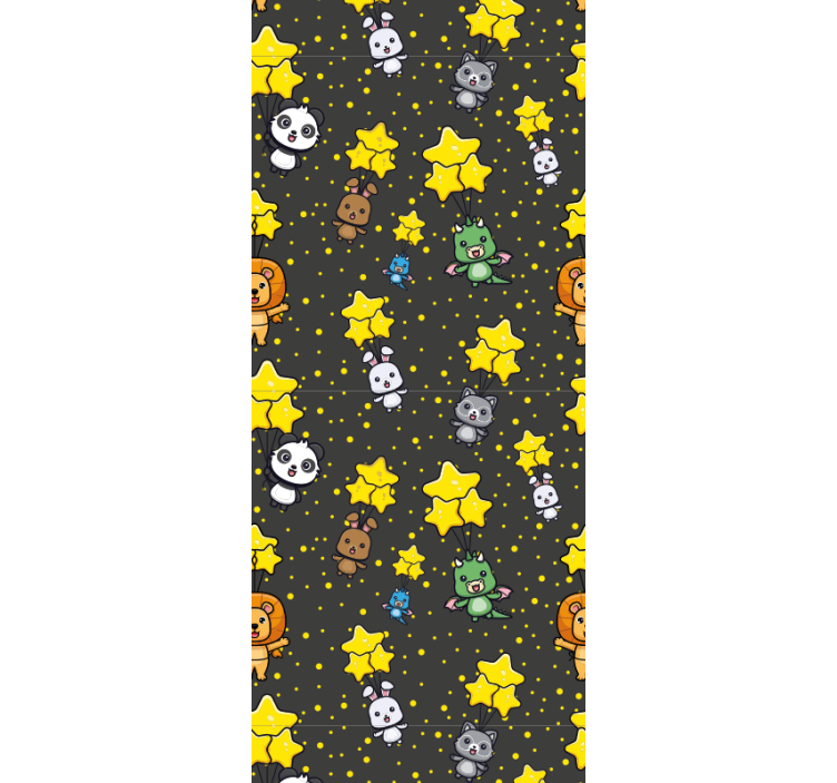 Djurungar och stjärnor Bebis tapet - Tenstickers