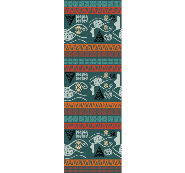 Kustnära stamgeometri Tapet fiskar - Tenstickers