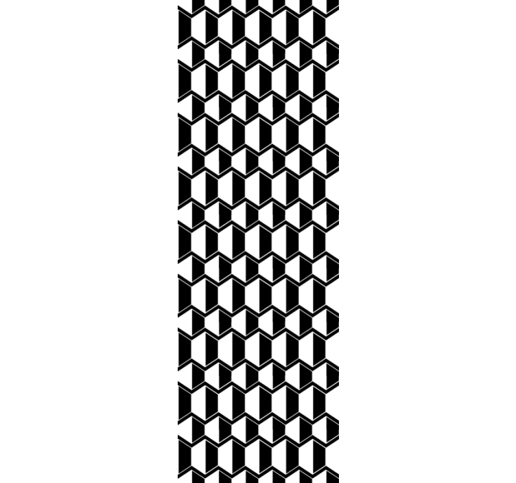 3d kubiskt mönster tapet geometriska former - Tenstickers