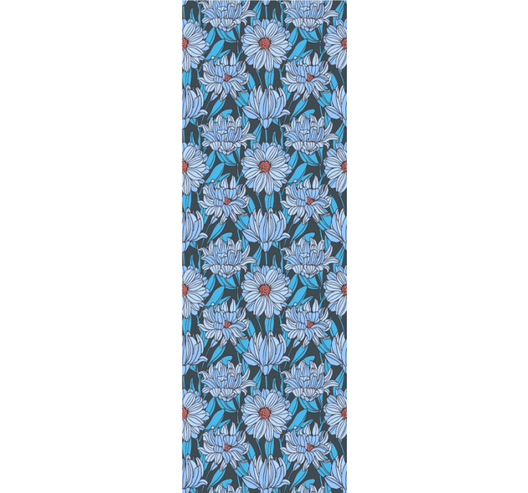 Frodig blommig design Tapet blommor - Tenstickers