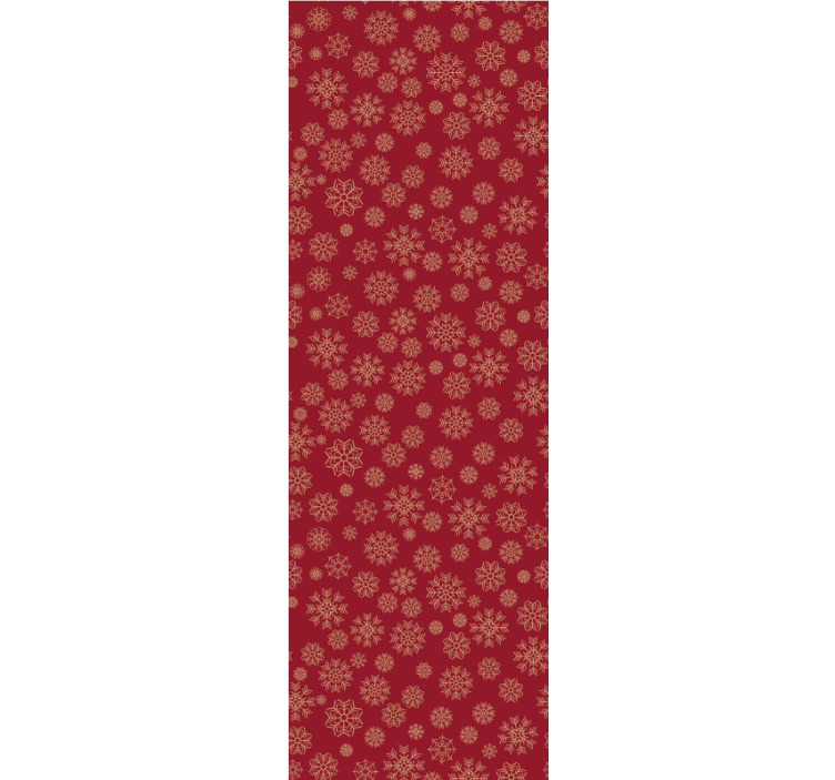 Frostig blommönster Tapet jul - Tenstickers