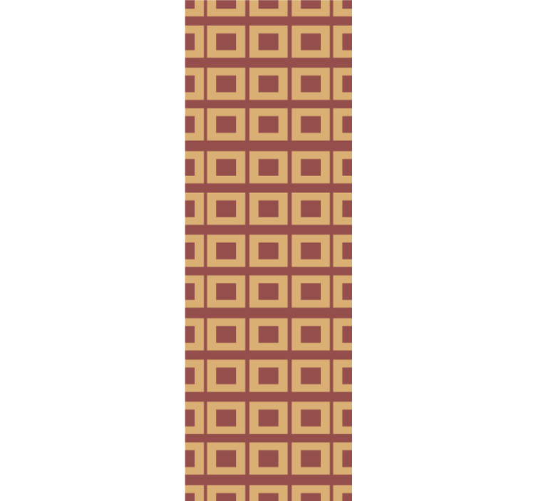 Retro geometriska block Tapet fyrkanter - Tenstickers