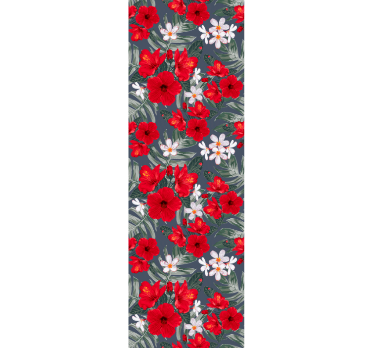 Livlig blommig display Tapet blommor - Tenstickers