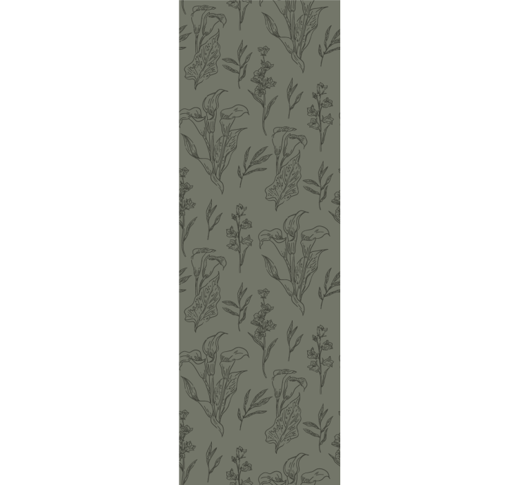 Blommiga inslag Tapet blommor - Tenstickers