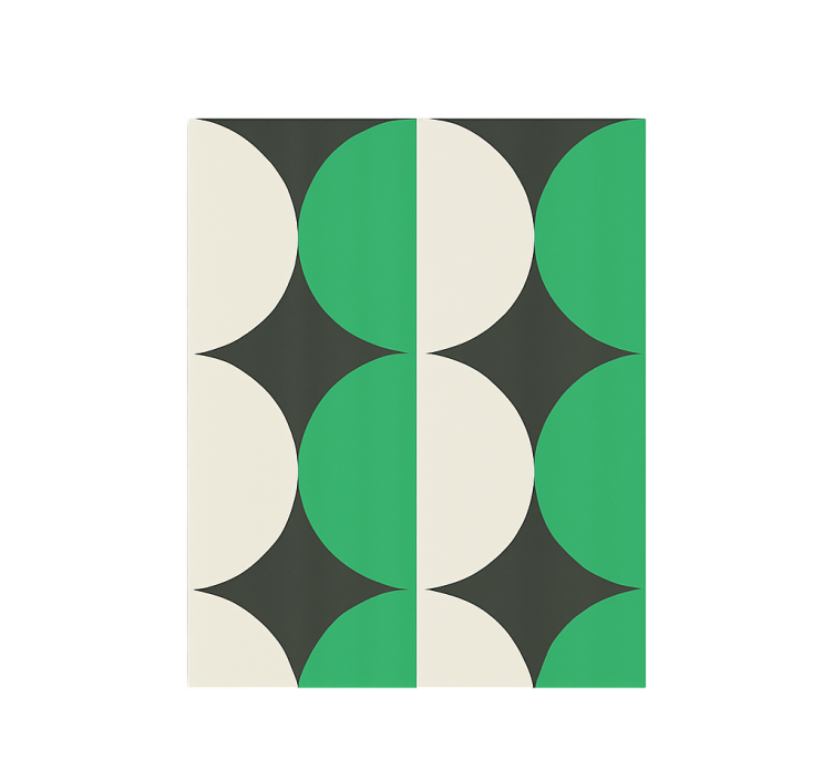 1970-talets smaragdgröna harmoni Tapet andra vintage - Tenstickers