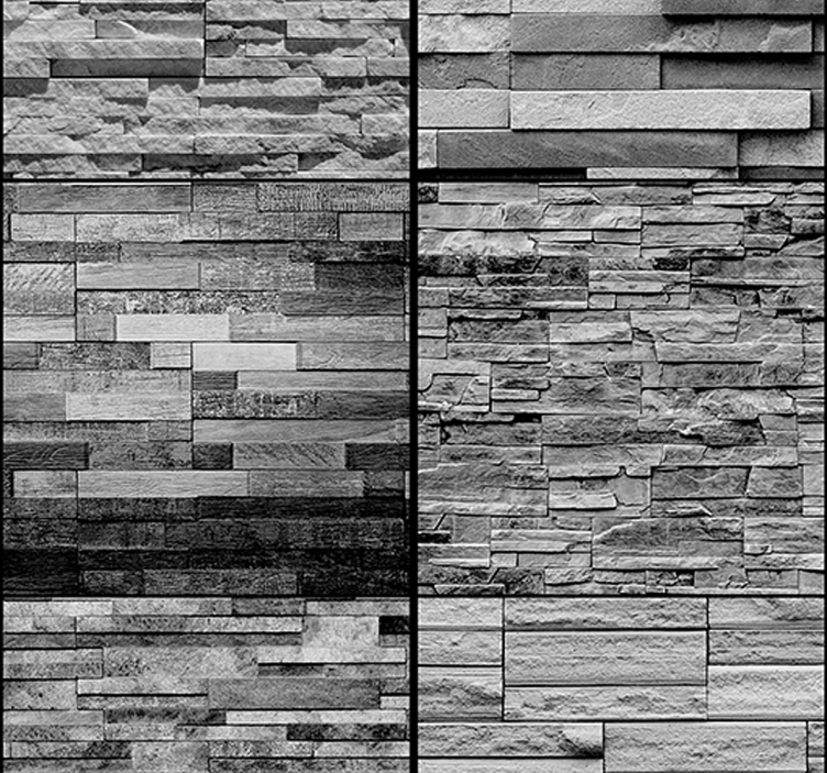 Grå sten textur tapet - Tenstickers