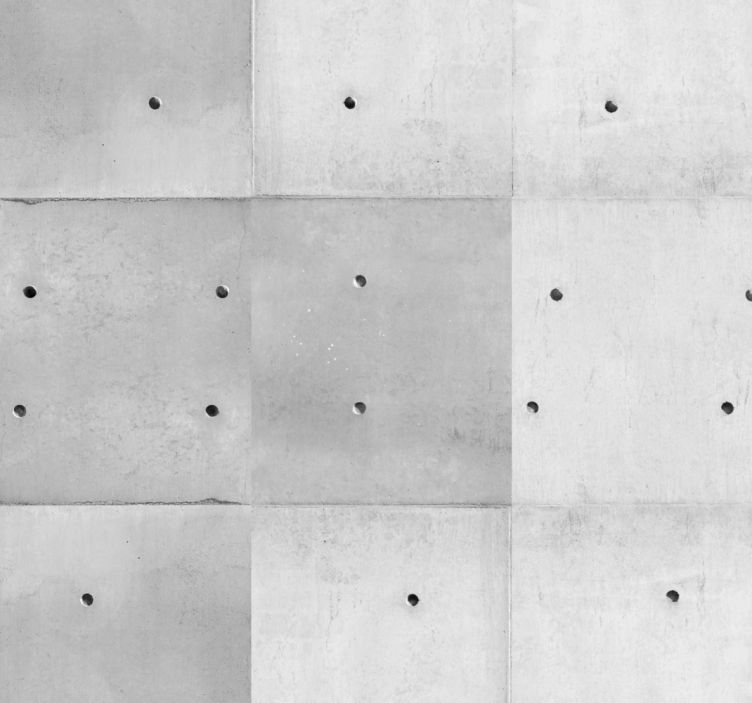 Charmen med betonggrå tapet - Tenstickers