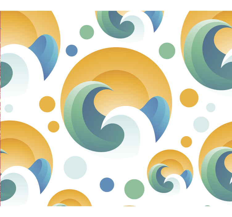 70-tals solmönster Tapet andra vintage - Tenstickers