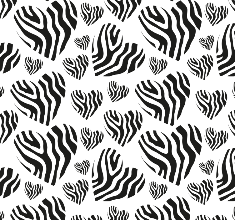 Zebra mönster enkelhet fondtapet vardagsrum - Tenstickers