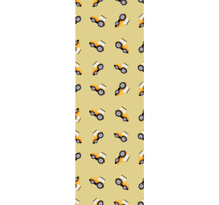 Traktor trä tapet - Tenstickers