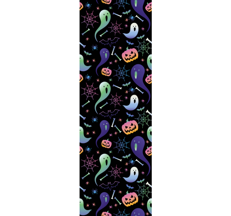 Spöken och pumpor halloween tapet - Tenstickers