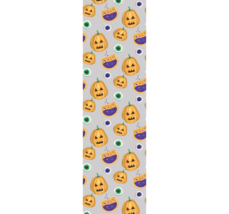 Pumpa mönster Tapet halloween - Tenstickers