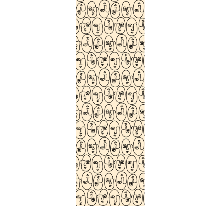 Picasso abstrakt ansikten abstrakt tapet - Tenstickers