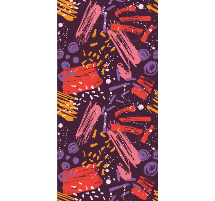 Uttrycksfulla penseldrag abstrakt tapet - Tenstickers