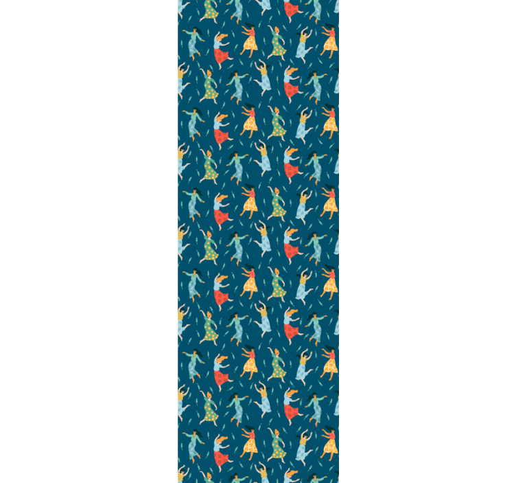 Färgglada dansare tonåring sovrum tapet - Tenstickers