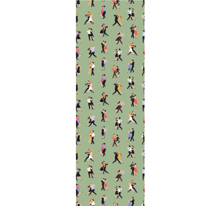 Människor dansar mönster tapet - Tenstickers