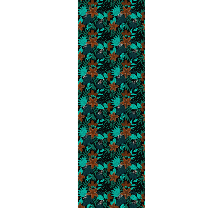 Prydnad med blommig konsistens tapet - Tenstickers