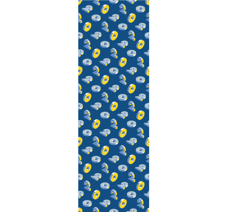 3d nummer 3d tapet - Tenstickers