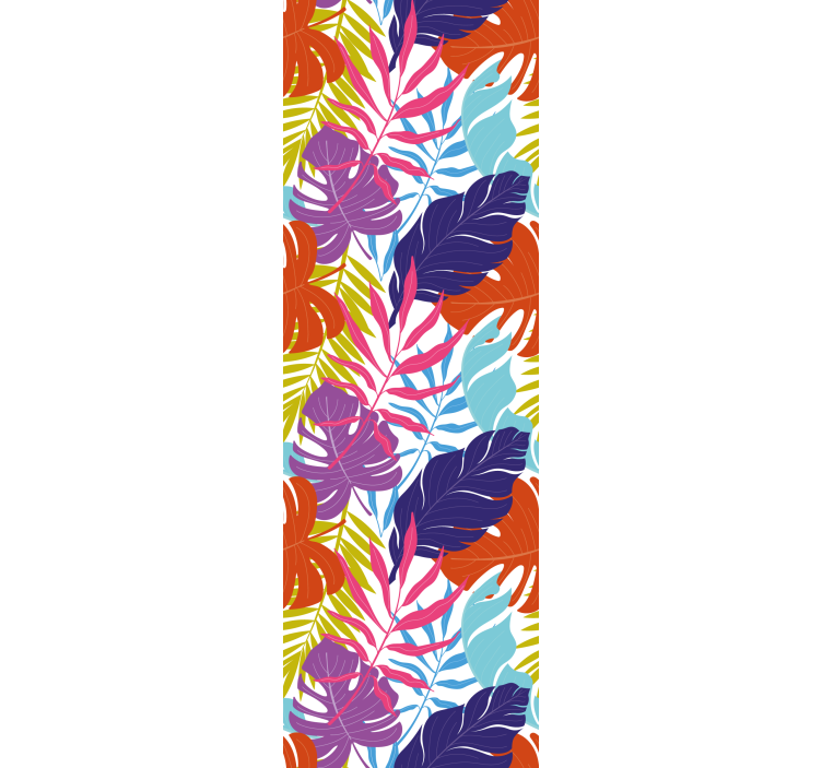 Färgglada bladblad tapeter - Tenstickers