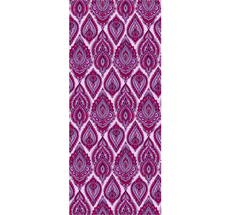 Rosa blad paisley texturerat tapet - Tenstickers