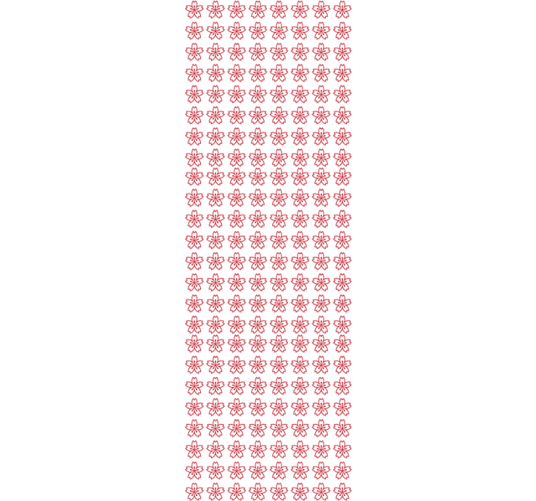 Koreanska röda blommor tapeter - Tenstickers