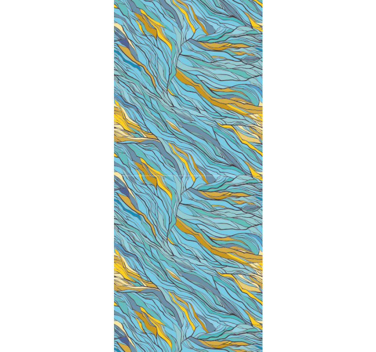 Abstrakt organiskt flöde abstrakt tapet - Tenstickers