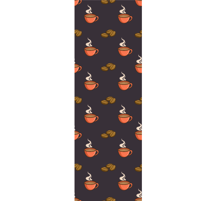 Kaffetidsmönster Tapet anpassningsbara - Tenstickers