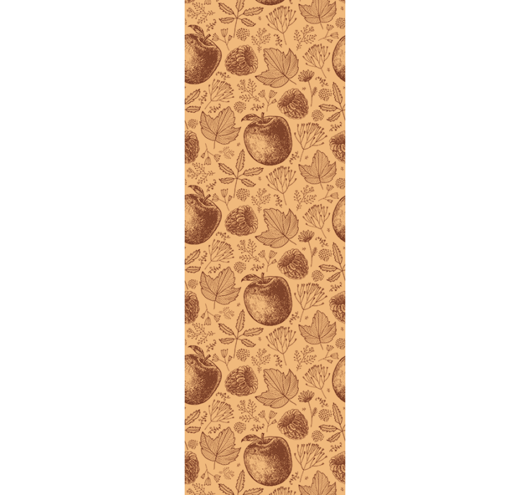 Höstligt lövmönster tapet natur - Tenstickers