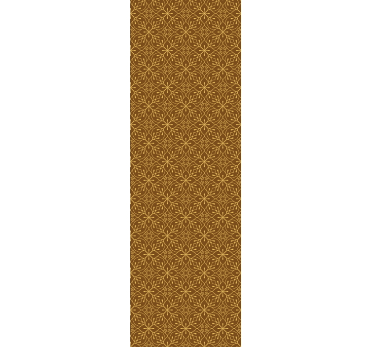 Geometrisk blommig Tapet plattor - Tenstickers