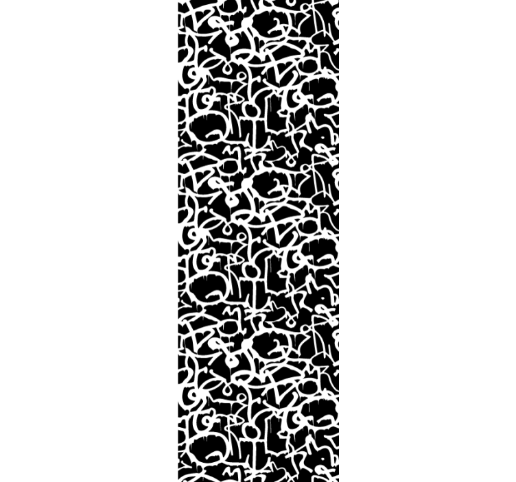 Alfabetiskt kaos brev tapet - Tenstickers